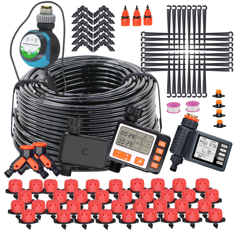 Smart Garden Irrigation System - 50-5M 1/4 ''gocciolatori regolabili per tubi
