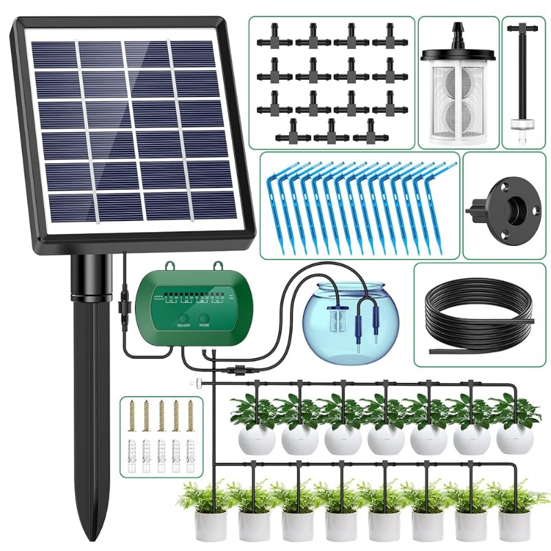 Smart Garden Water - Kit di irrigazione solare intelligente 6V