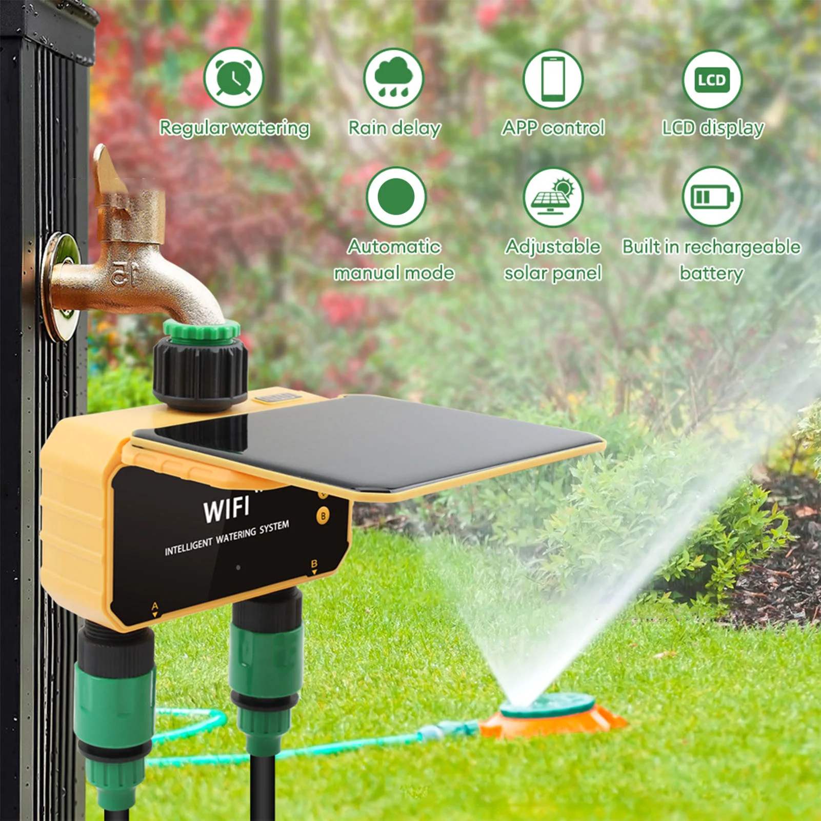 Gardena Smart Irrigation Control - Timer Irrigazione Smart WiFi Solare con