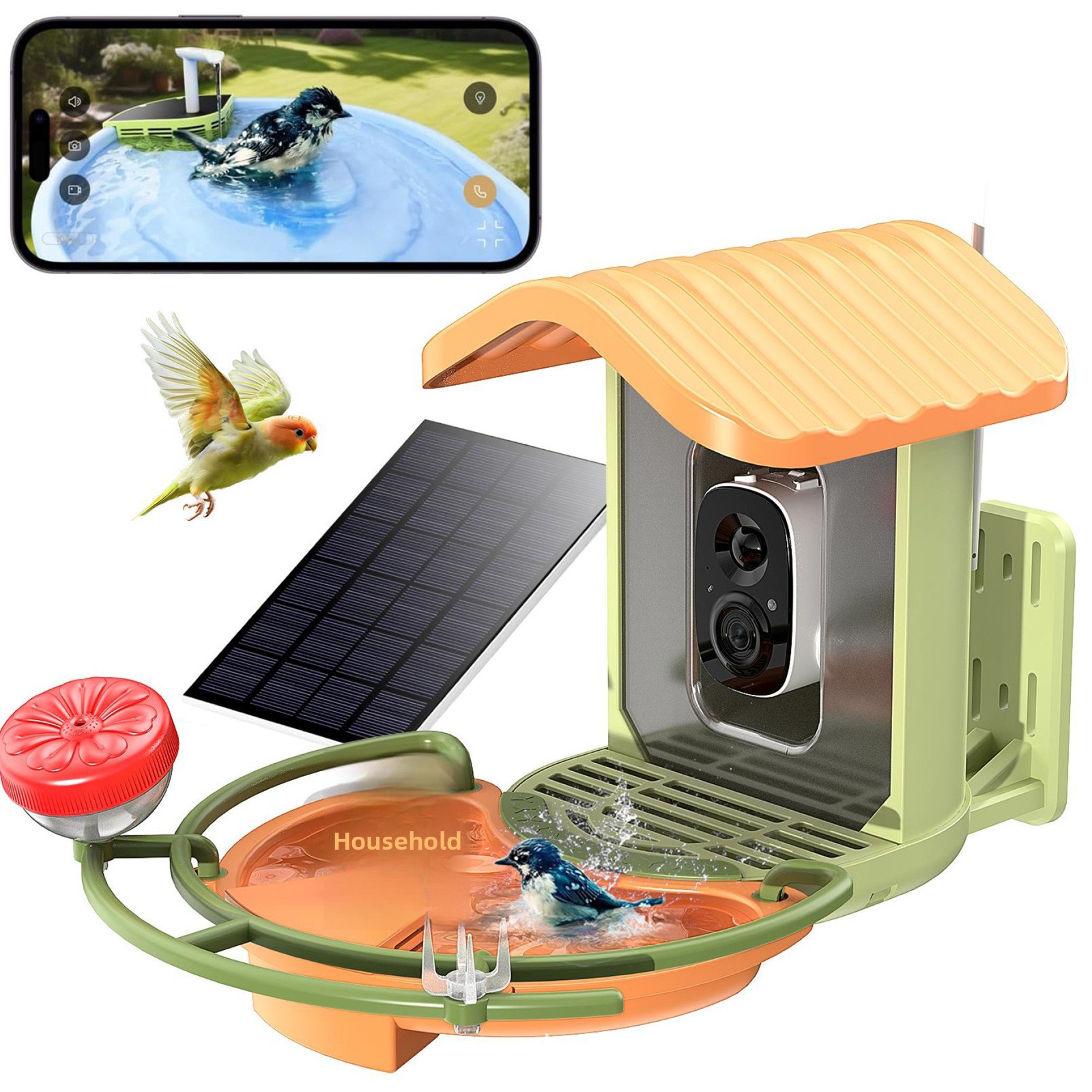 Mangiatoia Intelligente AI con - Smart Bird Feeder Camera recensione e prezzo