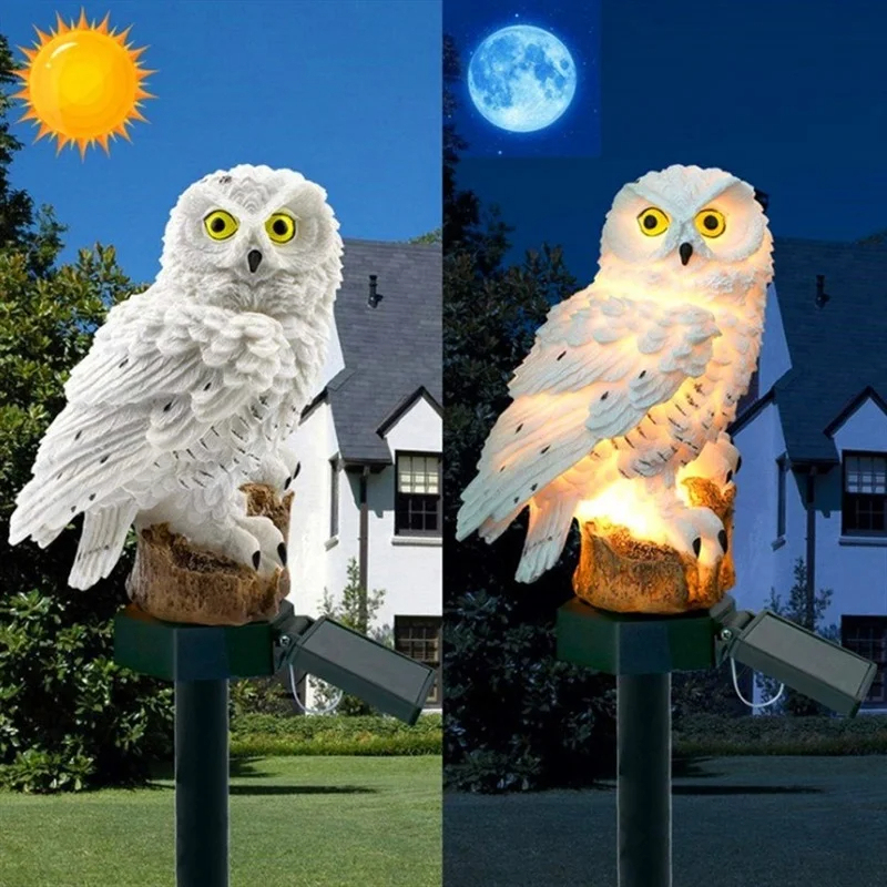 Statua di Gufo Solare con Luce - Smart Garden Light recensione e prezzo